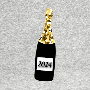 2024 Bottle of Champagne T-Shirt